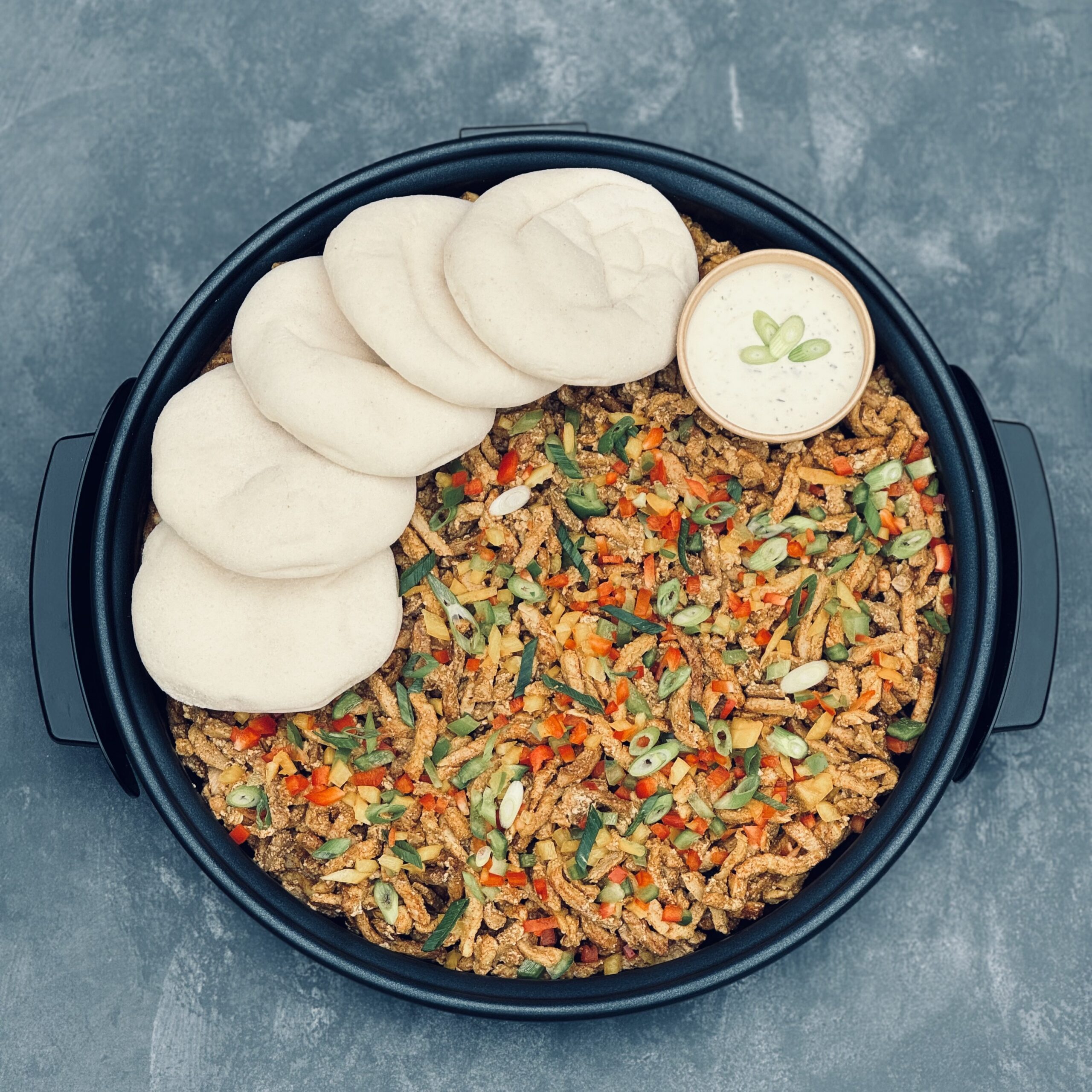 Hapjespan kip shoarma